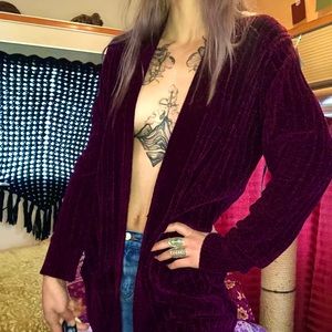 Wine Colored Soft Cardigan